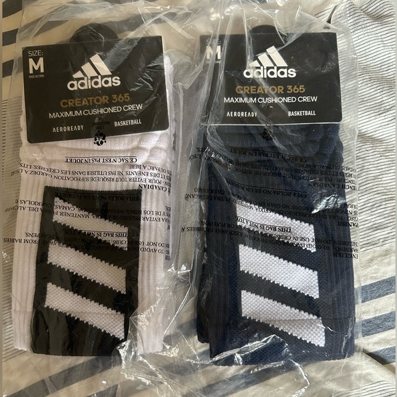 adidas Other - 2 Pairs Adidas Basketball Crew Socks, Medium